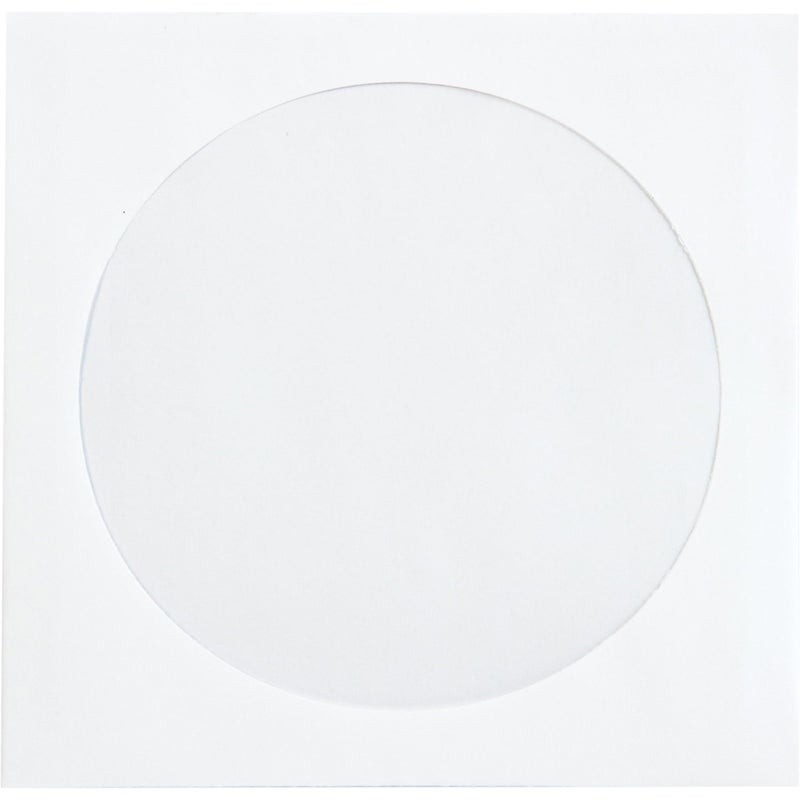 Quality Park CD/DVD Envelopes, 4-7/8 x 5 Window CD/DVD Media Sleeves, Ungummed Flaps for Storage and Filing, 24 lb. White Wove, 100/Box (62903) - Image 2